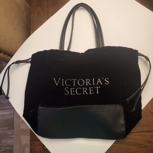 Victoria's Secret Black Luxe Tote